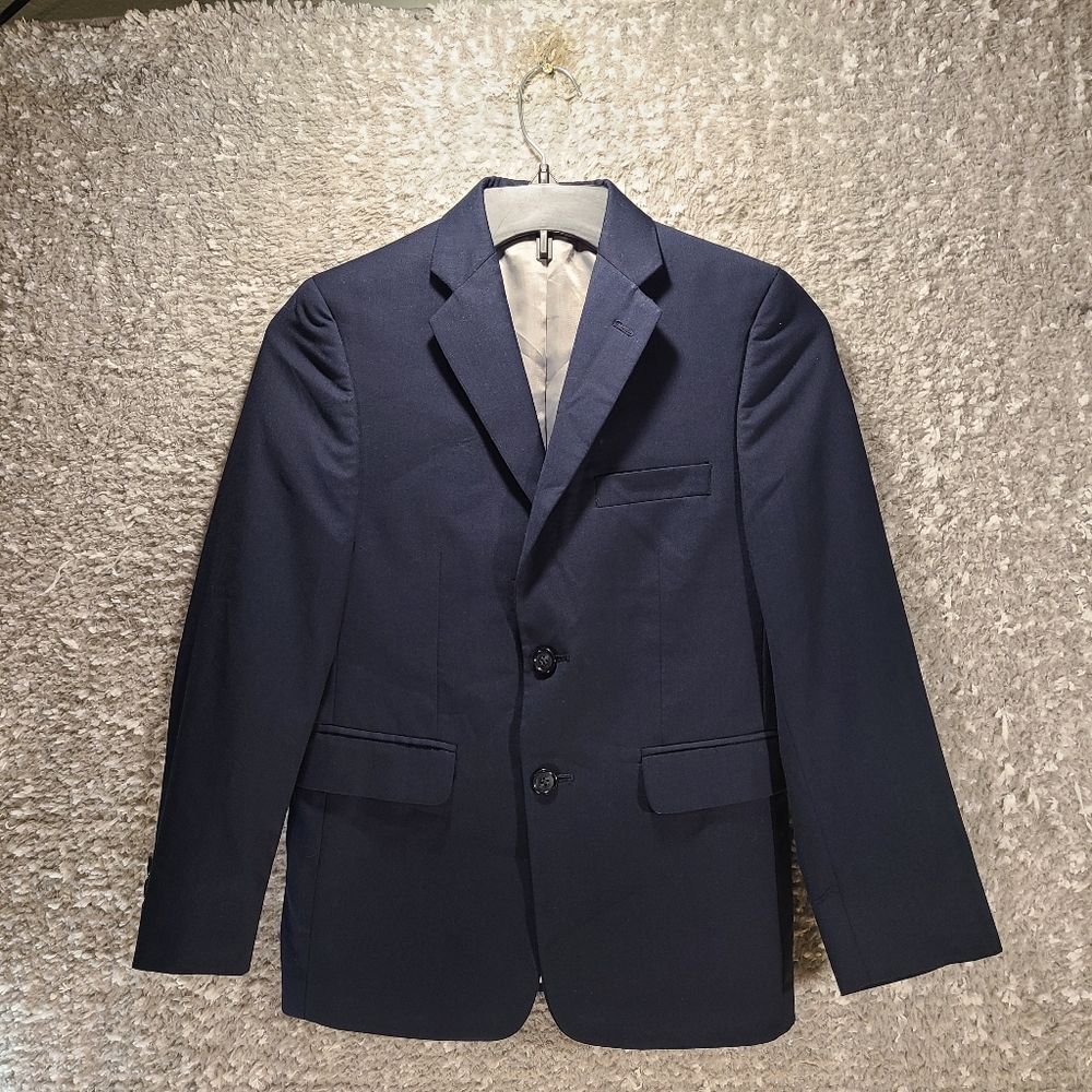 Michael Michael Kors Boys Blazer Sz 11R Blue Two Button Polyester Rayon Pockets